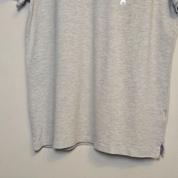 Express Men's Gray NWT Short Sleeve Pull Over Collar Shirt Medium - Picture 3 of 10